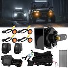 Utv Atv Led Turn Signal Light Kit W horn Toggle Switch For Polaris Rzr Can Am X3