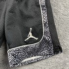 Jordan Black Cement Shorts Jersey Kids Youth Xs White Gray Dri-fit
