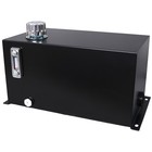 10 Gal Hydraulic Fluid Tank  Heavy Duty Steel Reservoir With Strainer   Gauge