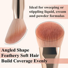 Liquid Blush Brush Angled For Cheek Makeup cream Foundation Contour Bronzer H   