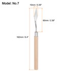 4pcs 10mm No 7 Oil Painting Palette Knives Stainless Steel Spatula Wood Handle