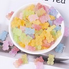 25pcs Flatback Resin Jelly Drops Cabochons Slime Charms Gummy Bear Candy Sweets