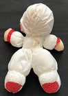 Fisher Price Vintage Puffalump Christmas Plush 12  White Red Green Stuffed Toy