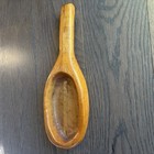 Antique Large Primitive Hand Carved Wooden Spoon Ladle 14 