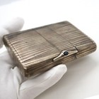 Imperial 84  1925 Russian Silver Cigarette  Snuff Box   Case  art Nouveau  166