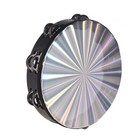 10  Handheld Tambourine Double Row Jingle Percussion Instrument For Church W7i1