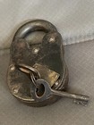 2 Unit Padlock Iron Lock And Keys Old Vintage Antique 1800s Style Door Lock