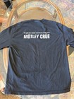 Vintage Motleys Crue 2005 Red white   Crue Tour Black Concert Long Sleeve  Xl