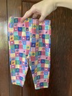 1998 Vintage Baby Looney Tunes Patchwork Print Baby Pants   6 9 Month Size 