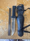 Divers Knife With Sheath And Leg Strap For Hinting And Fishing Used