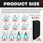 Jewelry Pliers Set 11 Pieces Stainless Steel Jewelry Making Tools Kit With