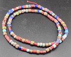 Vintage Venetian Chevron Beads 6mm