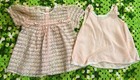 Vintage Pink Floral Lace Girls Baby Dress With Slip Classic Photos Holiday
