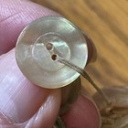Antique Mop Mother Of Pearl Shell Rustic 2 Hole Buttons 19 16    Lot Of 12