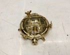Pair Of Polished Brass Marine Bulkhead Lights Nautical Wall Ceiling Fixtures