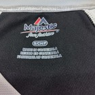 Majestic Las Vegas Raiders Womens V-neck Jersey Top Black Silver Small Nfl Fan