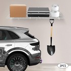2 Packs Heavy Duty Garage Storage Rack Mesh Surface With 4 Hooks Wall Mounted Us