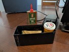 Vtg Singer 221 Sewing Machine Portable Elect   Extras Featherweight Works Box