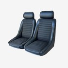 Pair Bb1 Clubsport Bucket Seats Black   Direct Fit Tilting Frames Classic Mini