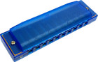 Hohner Kids Clearly Colorful 10-hole Diatonic Clear Blue Harmonica - Key Of C