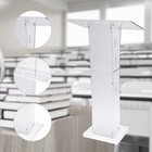 Modern Acrylic Podium Plexiglass Clear Pulpit Conference School Church Lectern