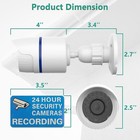 2pack Dummy Fake Camera Surveillance Security Cctv Dome Indoor Outdoor Led Light