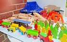 Huge Lot Of Train Tracks Suspension Bridges Compatible W  Brio  Thomas   Friends