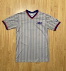 Vtg 80   s Nba Game Worn Basketball Referee Jersey Shirt Striped Sz Xl Champion
