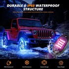 Rgb Led Rock Lights Kit 8 Pods Waterproof Underglow For Jeep Truck Atv Utv Suv