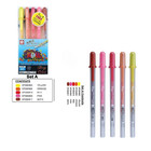 Sakura Gelly Roll Glaze Gel Pens  Set Of 5 Assorted Glossy Colors  Made In Japan