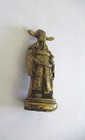 Antique Bronze Chinese Detailed Statue Gilt Post 1800 s  