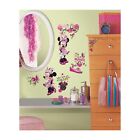 Minnie Mouse Fashionista Wall Stickers 19 Decals Pink Disney Girls Room Decor 