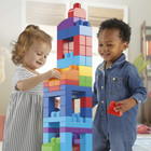 Mega Bloks Big Building Bag Toy Block Set  80 Blocks   Blue For Child 1y 