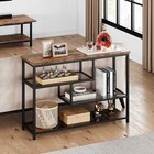 4-tier Entryway Console Table 39 4  Behind Sofa Table With Glass Shelves