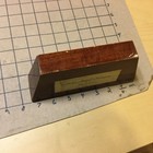 Vintage Original Funeral Home Casket Wood Sample Solid African Mahogany Florence