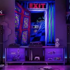 Blacklight Uv Reactive Tapestry Trippy Neon Wall Hanging Glow In Dark Art Decors