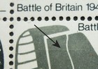 Gb 1965 Battle Of Britain 4d Phosphor Block With Varieties Sg 673pc And 676pc