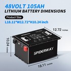48volt 105ah Lithium Battery For Ryobi Ry48ztr100 Zt480ex Zero Turn Riding Mower