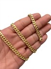 10k Yellow Gold Miami Cuban Link Chain Necklace 6mm-9mm Size 8 - 30  Hollow