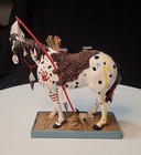 2003 The Trail Of Painted Ponies  1452 Large 7 x7  War Pony Horse