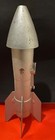 Vintage Metal  Astro Rocket Mechanical Bank 1957 Berzac Creation Key Included   