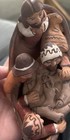 Jesus   Disciples In Fishing Boat Peru Folk Art Pottery Clay Sculpture 7 Inches