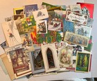 Lot Of 125  Vintage 60   s-80   s Christmas Cards-estate Lot- Used- Craft  scrapbook