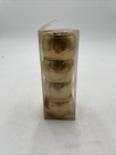 Set Of 4 Vintage Mid Century Solid Brass Napkin Rings - New In Box