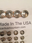 5 Authentic Buffalo Nickel Snaps  Biker  Vest Handmade In Usa  Line  24