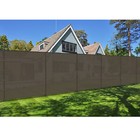 6  Outdoor Removable Fence Brown Privacy Fence W  Pole Kits Yard Pool Dog Safety