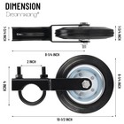 6  Heavy Duty Farm Gate Wheel  Black  1 Pack Black 