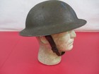 Wwi Us Army M1917 Helmet Complete W liner   Chin Strap - Original - Rh Long 1917