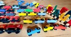 Huge Mixed Lot Wooden Toys  Brio Trains  Vehicles  Magnet  Puzzle 39  Pieces 