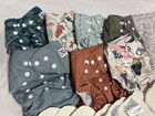 Nora s Nursery Reusable Cloth Diaper Lot W  Inserts   Wet Bag  One Size